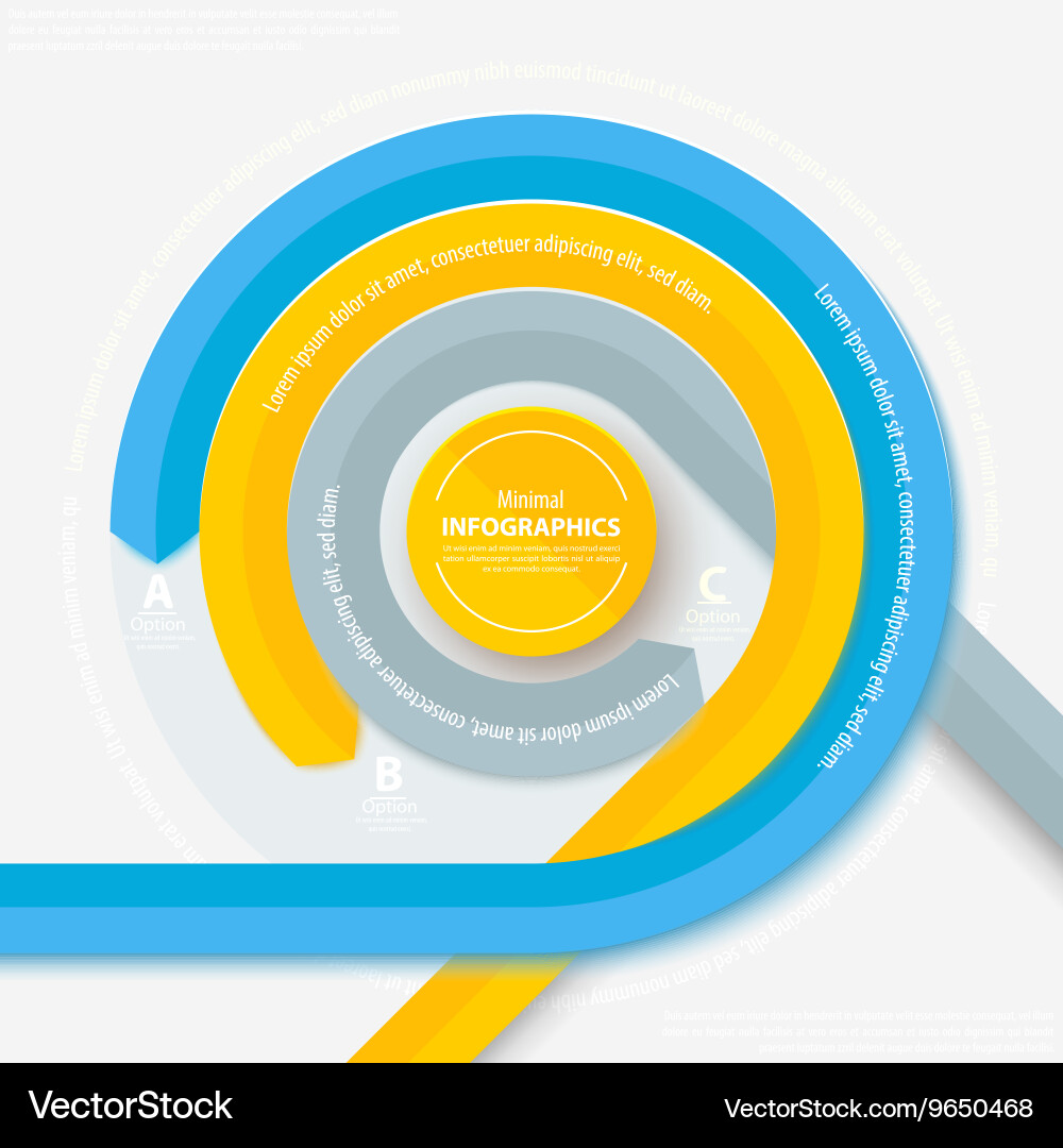 Modern circular scheme info-graphics use vector image