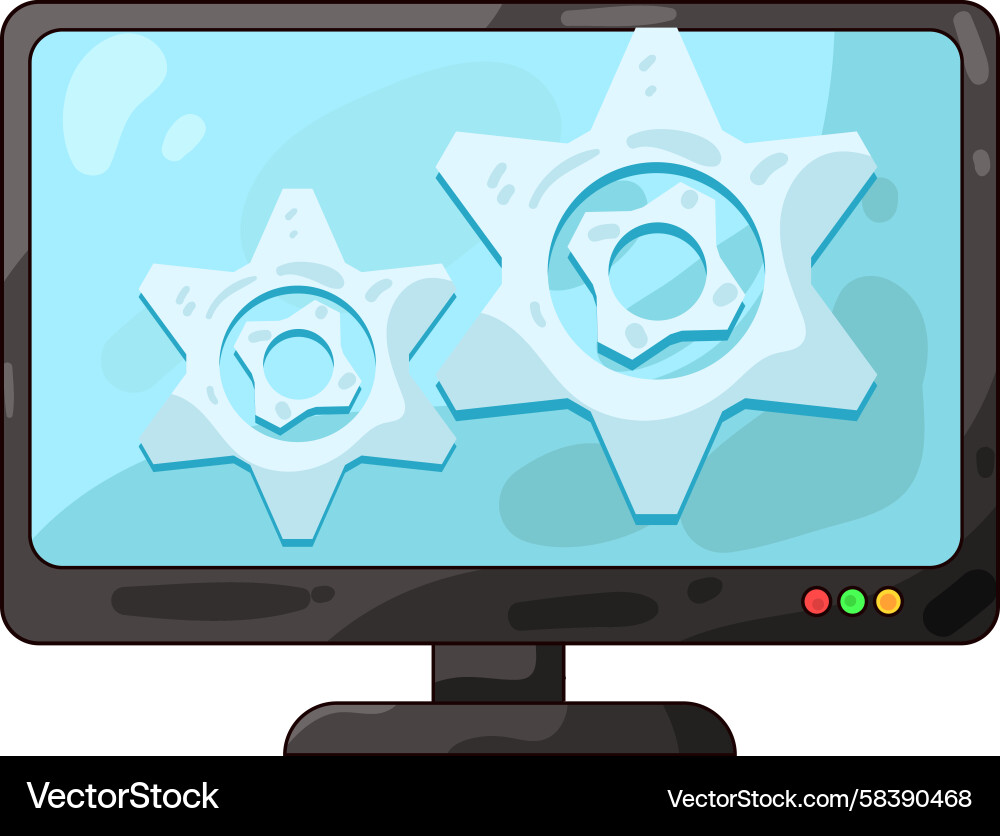 System Settings Interface Vector Image