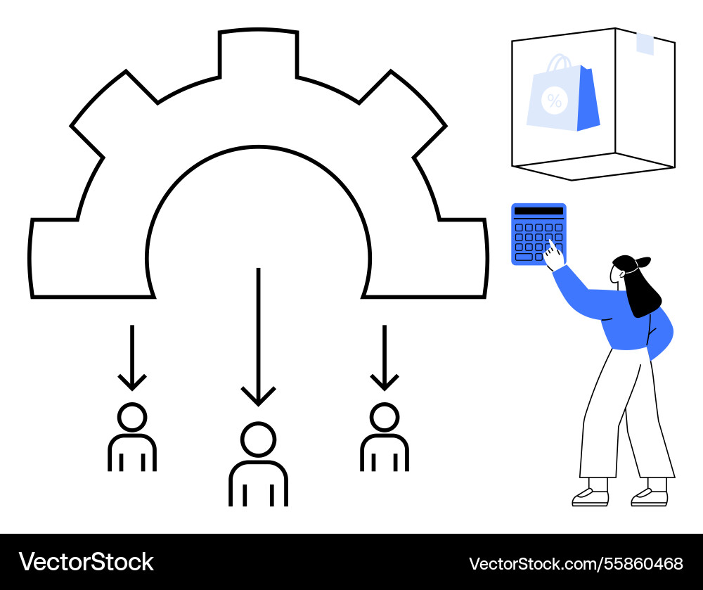 Workflow optimization and resource allocation vector image