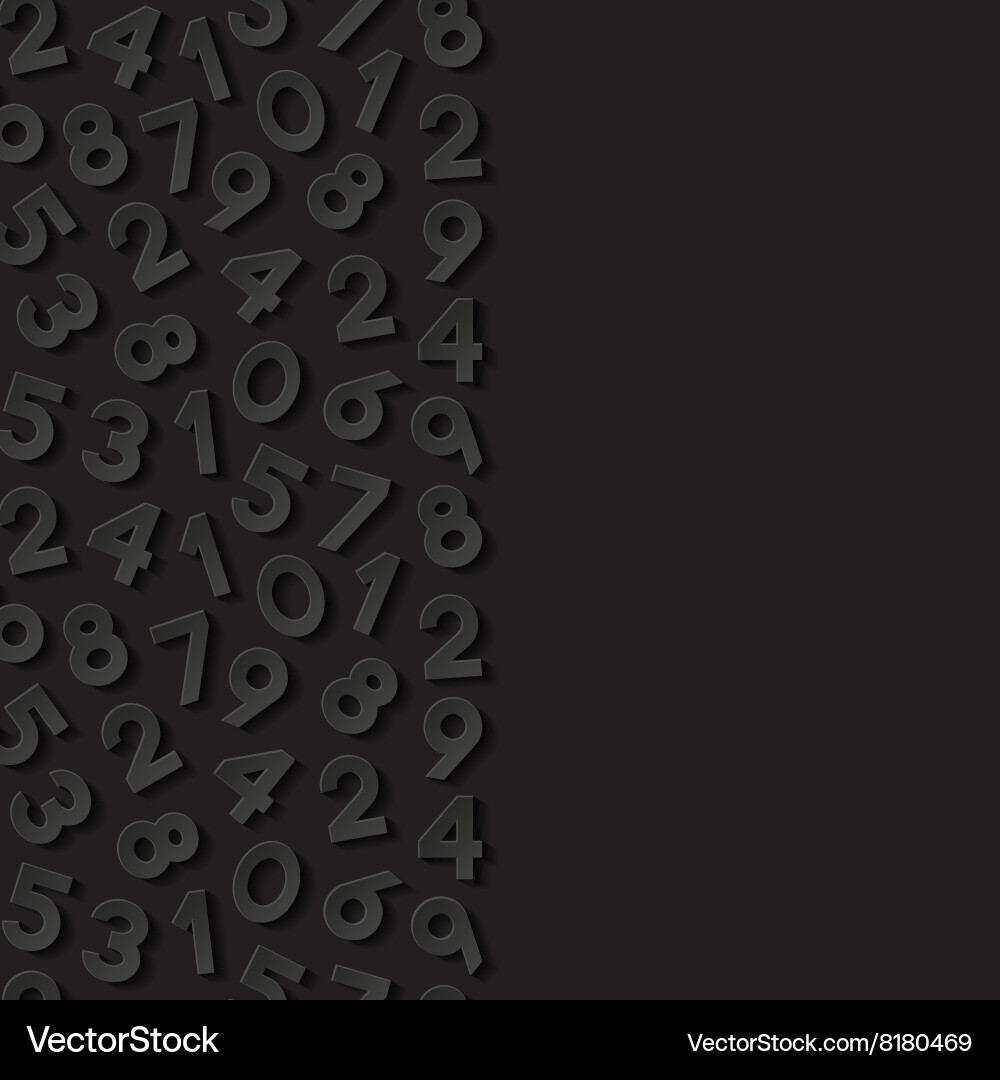 Abstract background with numbers Vector Image