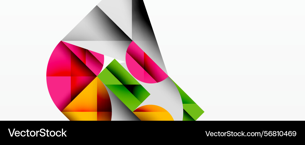 Abstract geometric shapes overlap creating Abstract geometric shapes overlap creating vector image