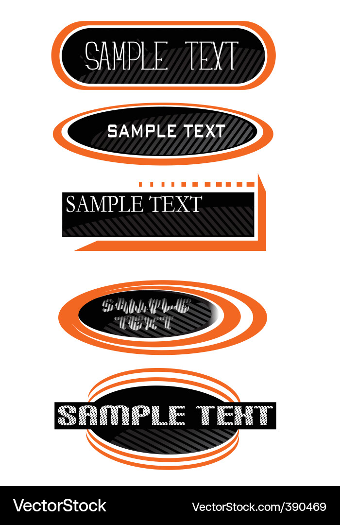 Blank labels Vector Image