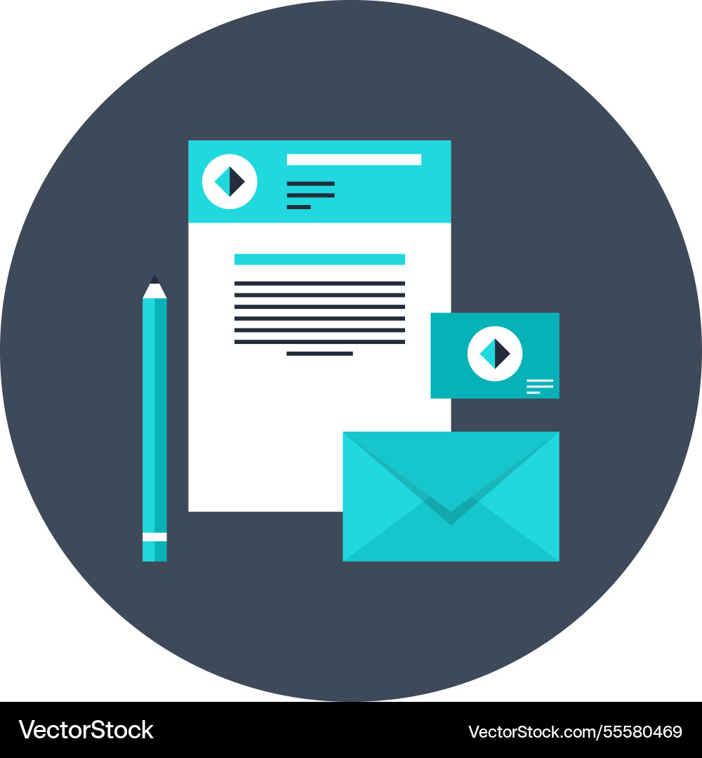 Brand design flat web icon Brand design flat web icon vector image