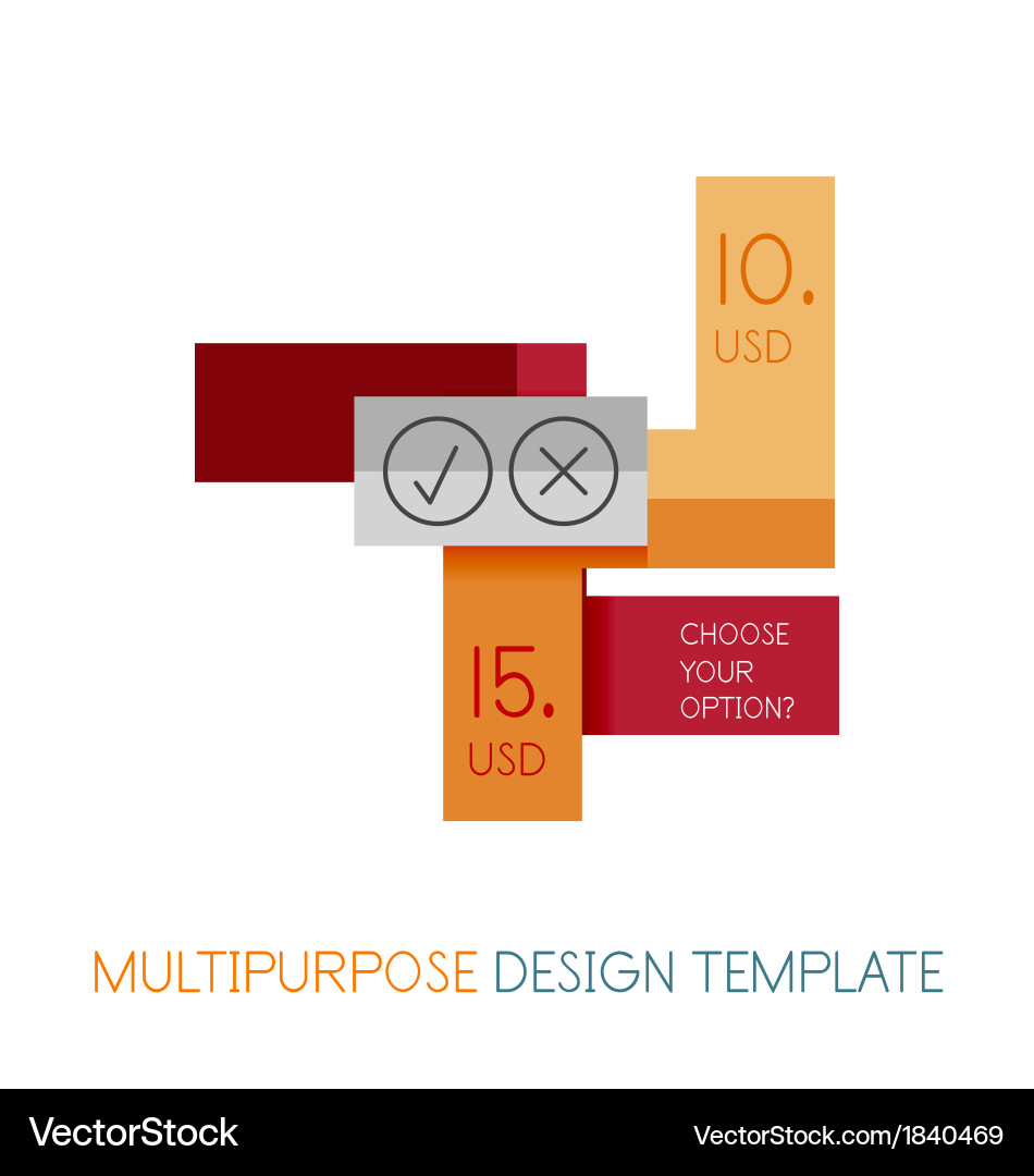 Business stripes presentation design template Vector Image