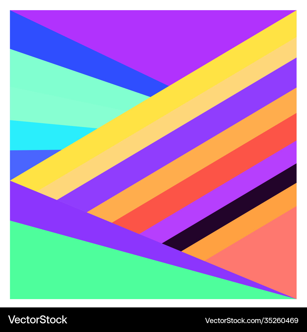 Colorful geometric and curve background pattern Vector Image