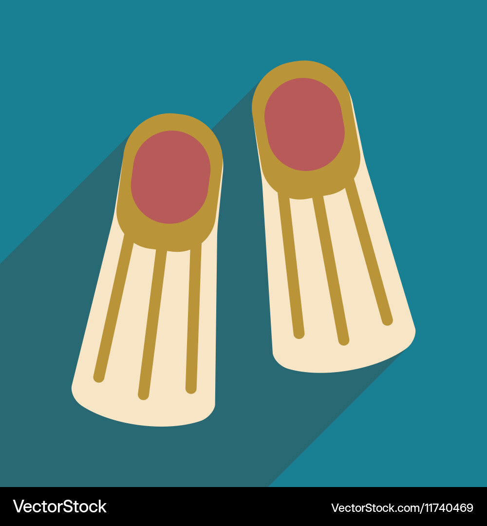 Flat with shadow icon and mobile application Vector Image