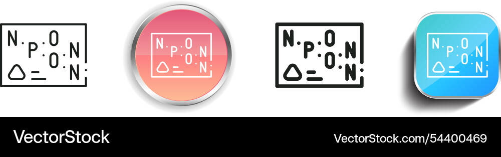 Formula icon thin linear regular and button style Formula icon thin linear regular and button style Vector Image