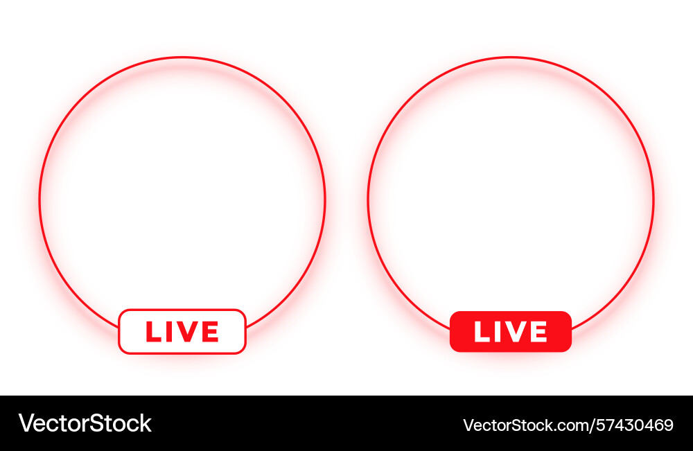 Live streaming webinar empty frame design vector image