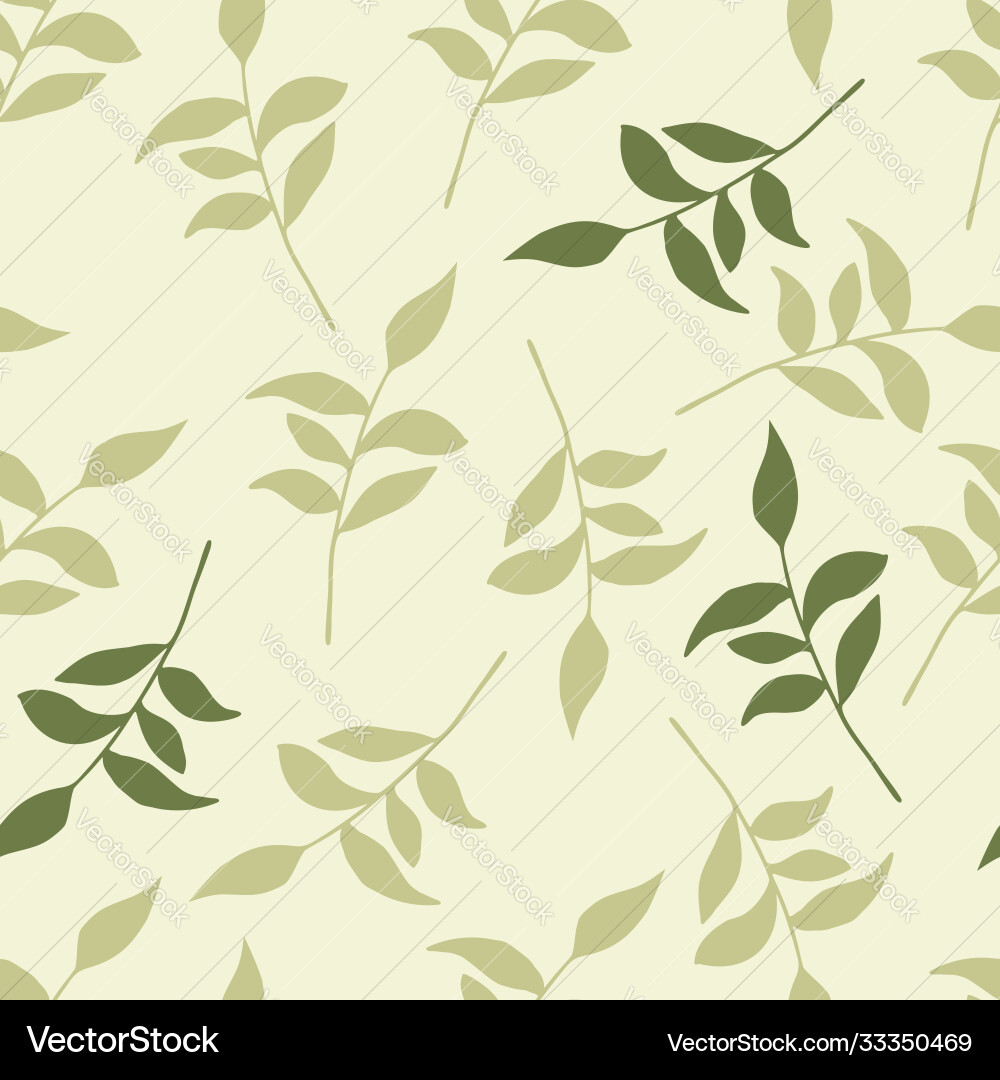 Minimalism seamless pattern with fall branch Minimalism seamless pattern with fall branch vector image