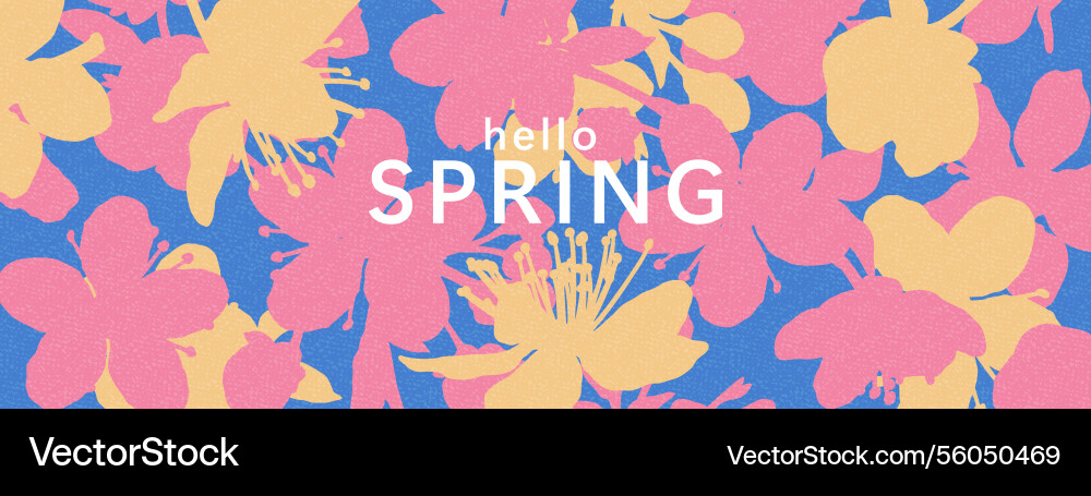 Spring background with sakura branch cherry Spring background with sakura branch cherry vector image