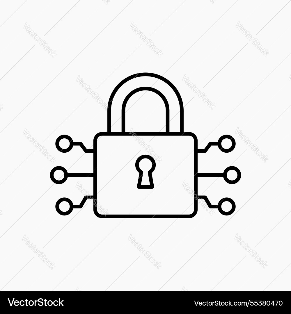 Encryption icon simple Vector Image