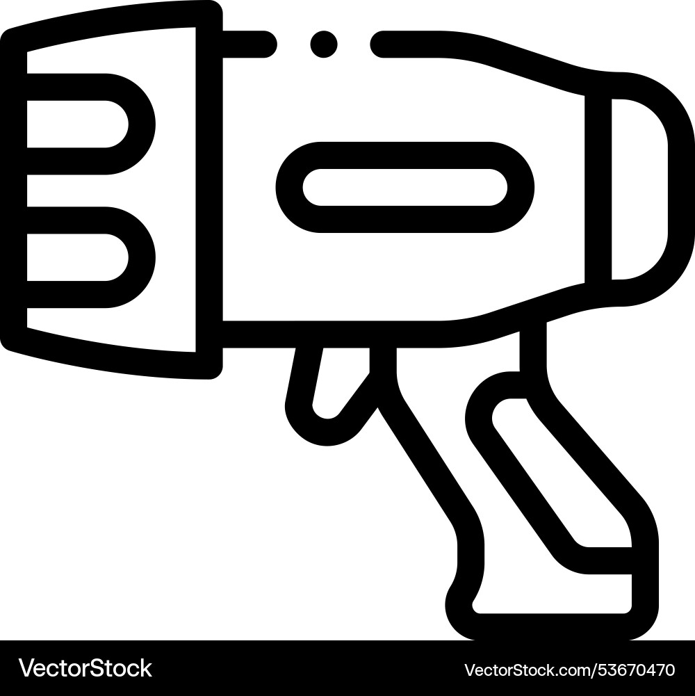 Flashlight icon thin linear style design isolated Flashlight icon thin linear style design isolated vector image