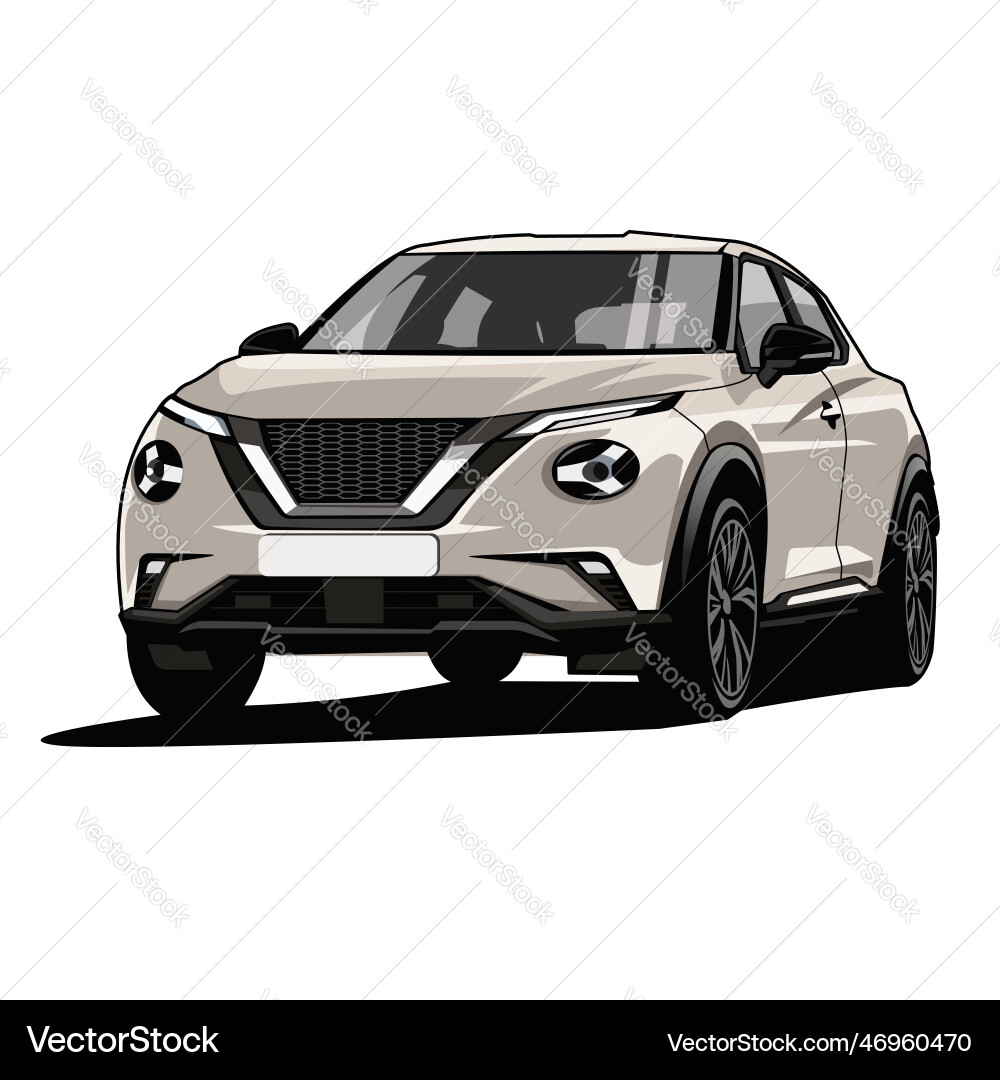 Nissan juke car design vector image