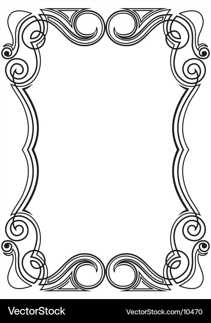 Ornate Frame Pattern Vector Image