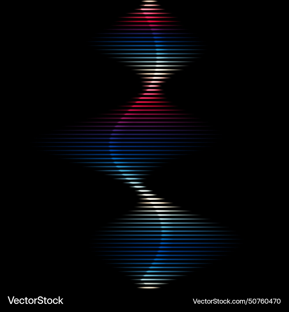 Sound wave lines gradient wallpaper Royalty Free Vector