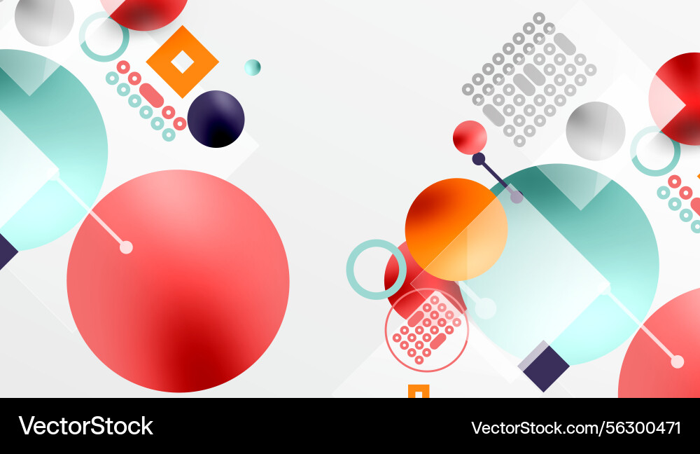 Abstract geometric shapes overlap creating Abstract geometric shapes overlap creating Vector Image