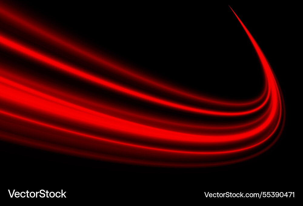 Abstract red light fast speed curve dynamic Abstract red light fast speed curve dynamic vector image