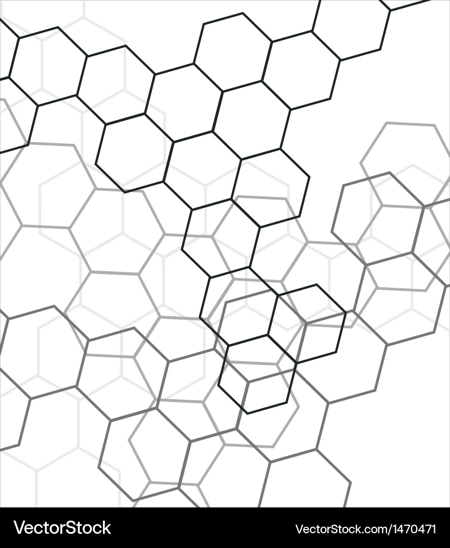 Complex Molecular Network Background Vector Image
