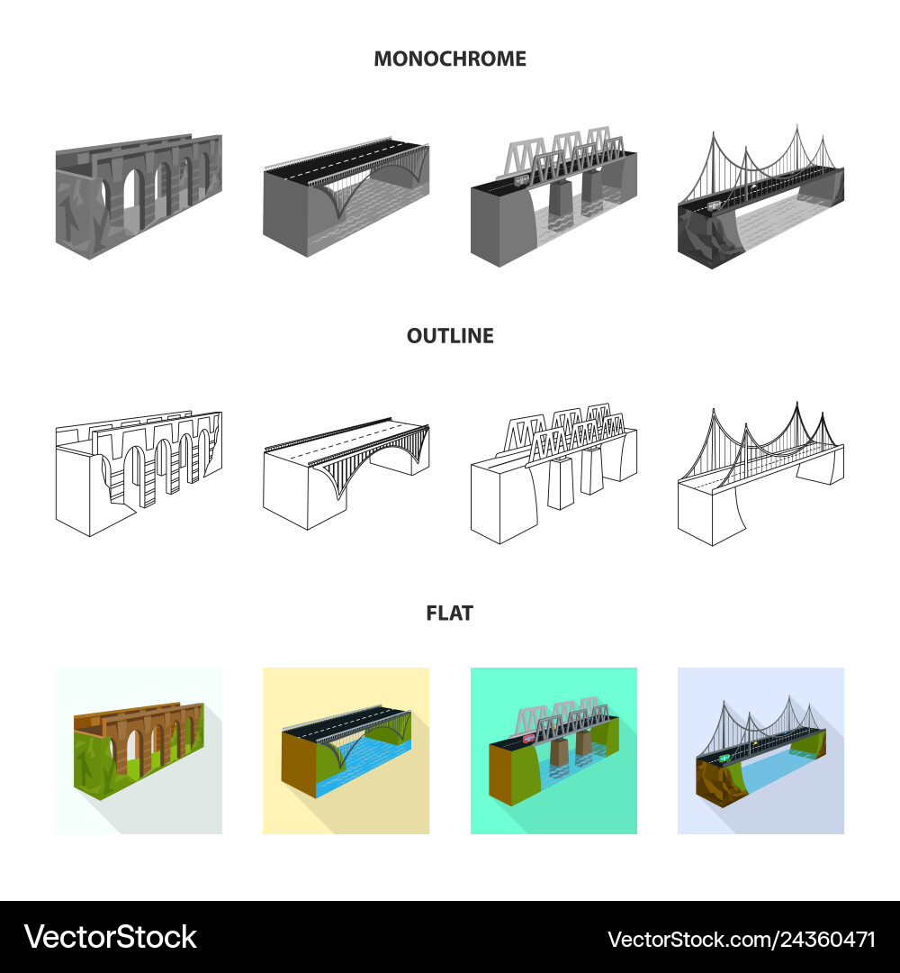 Design of connection and symbol set Design of connection and symbol set vector image