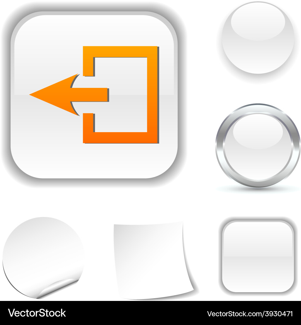 Exit icon vector image