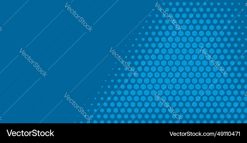 Geometric abstract hexagon two color background Vector Image