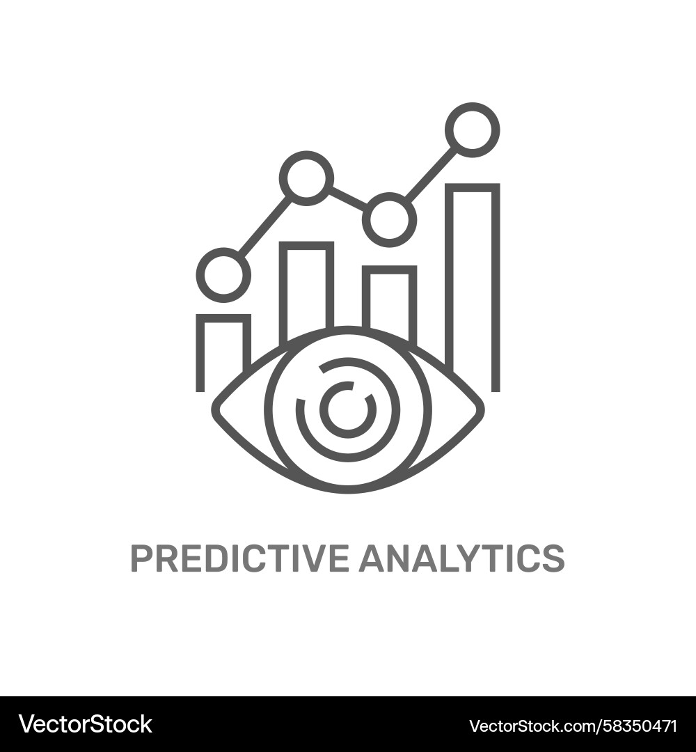 Predictive Analytics Visualization Vector Image