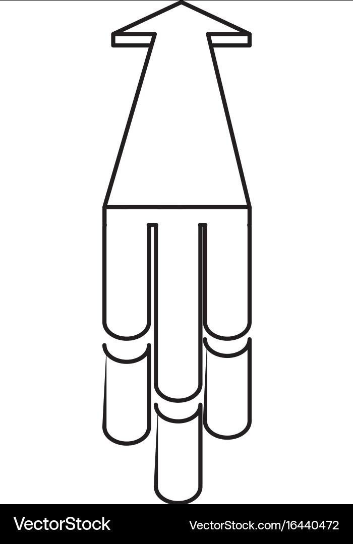 Arrow pointer symbol vector image