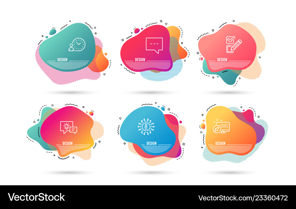 Checkbox time management and idea lamp icons Checkbox time management and idea lamp icons vector image