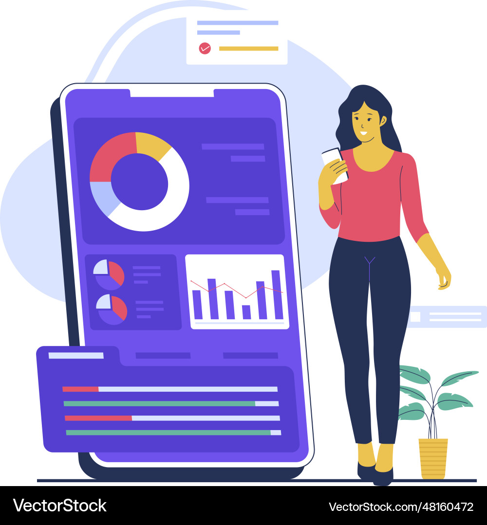 Concept of business application technology Concept of business application technology Vector Image