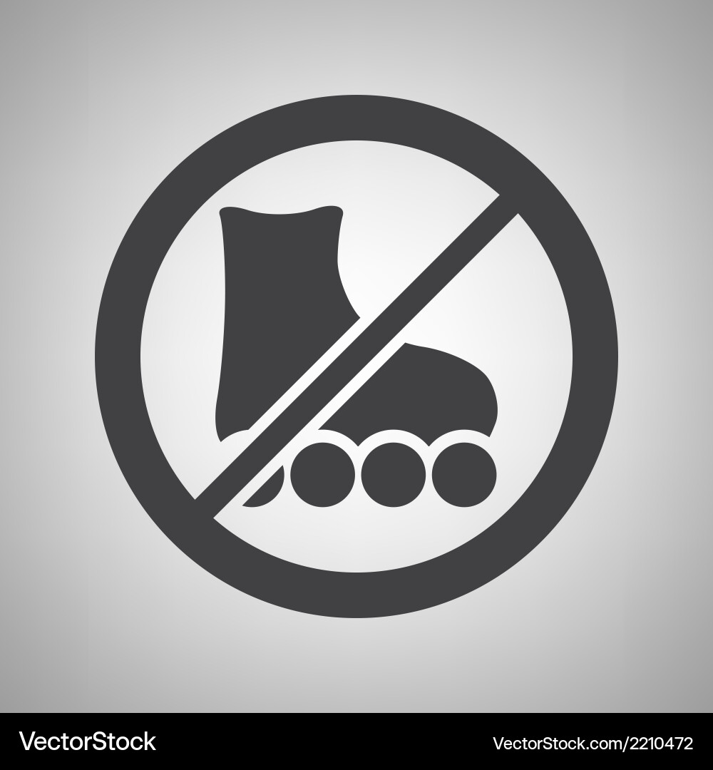 Do not ride icon Royalty Free Vector Image - VectorStock