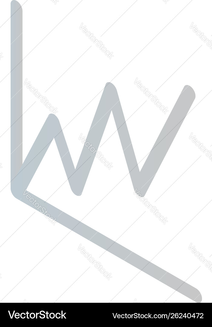 Graph chart icon isometric style Graph chart icon isometric style vector image