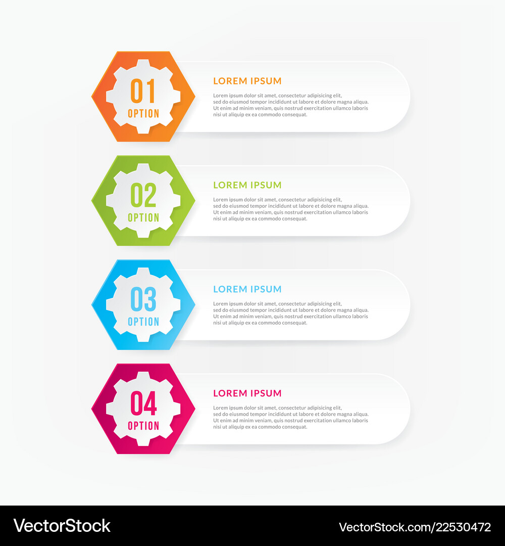 Infographic design elements with numbers vector image