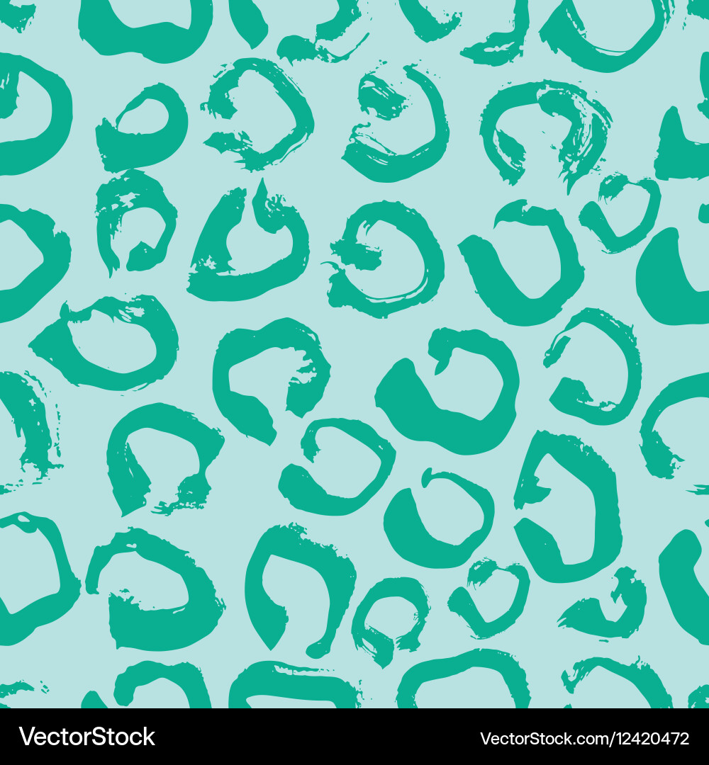 Leopard print seamless pattern vector image