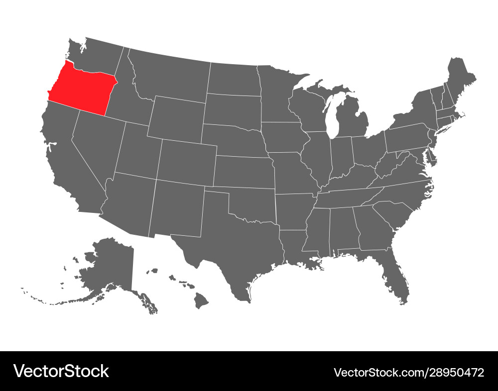Oregon Karte hoch detaillierter vereinigter Zustand america Oregon Karte hoch detaillierter vereinigter Zustand america vektorbild