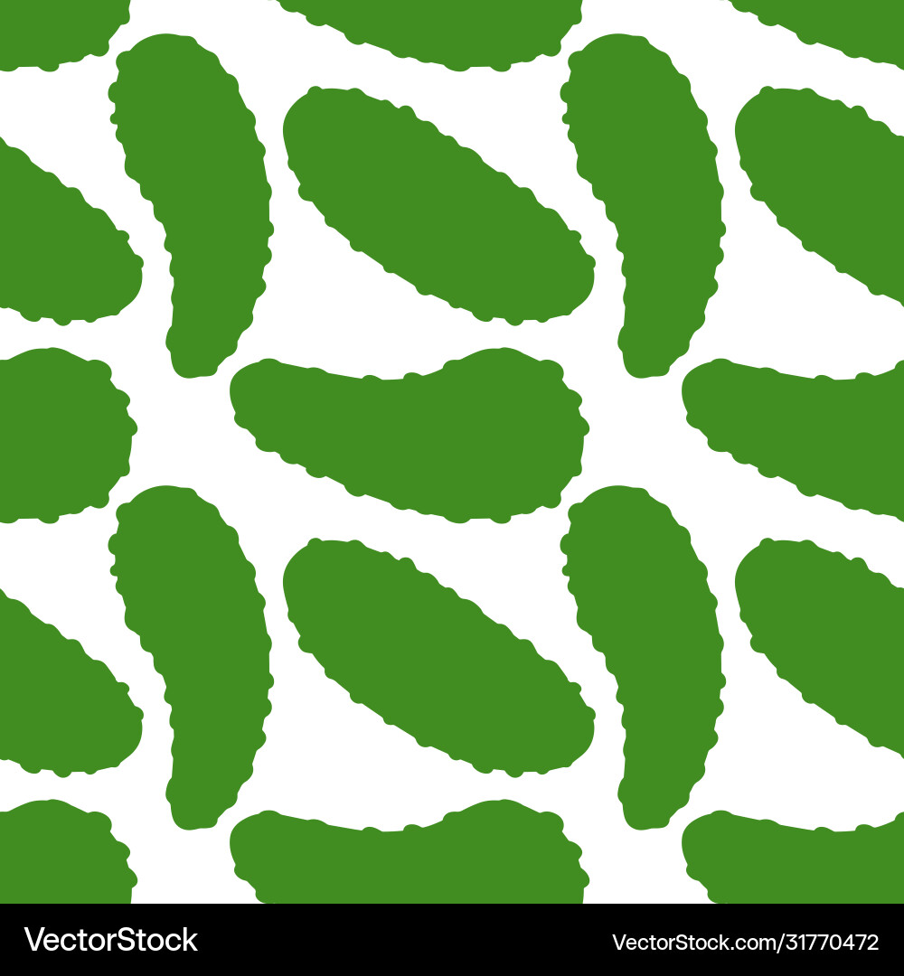 Seamless cucumber pattern simple ornament Seamless cucumber pattern simple ornament vector image