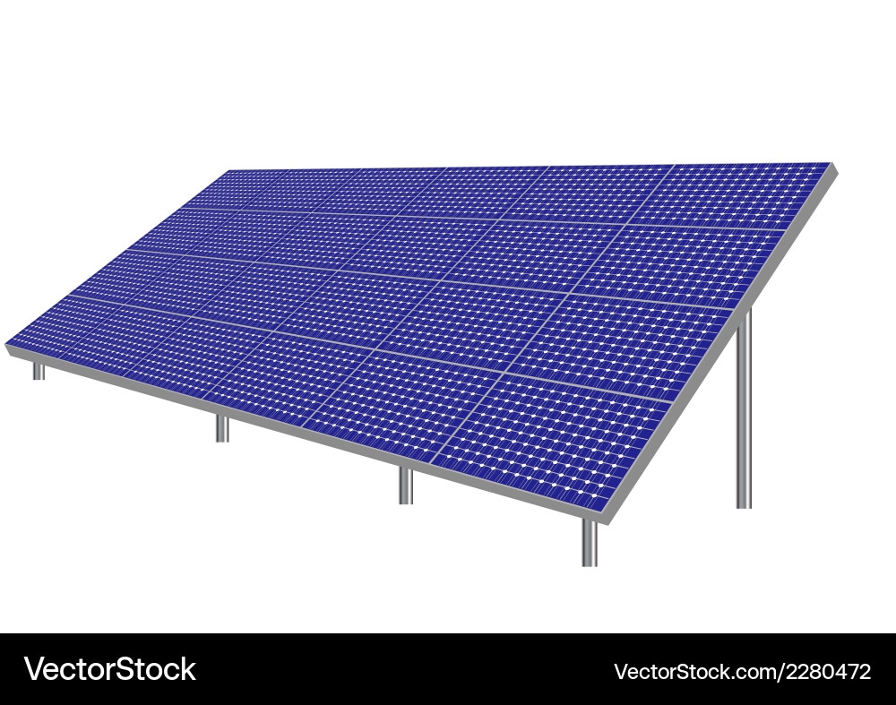 Solar Panel Array vector image