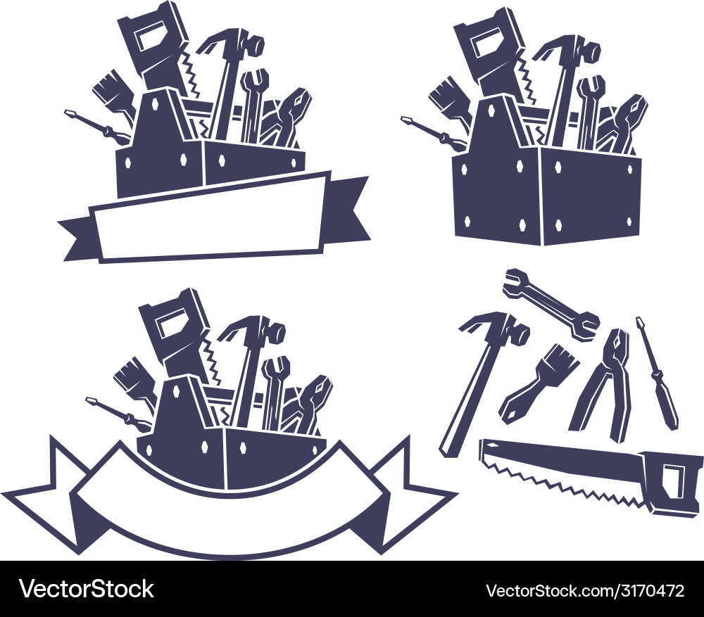 Toolbox and Tool Collection vector image