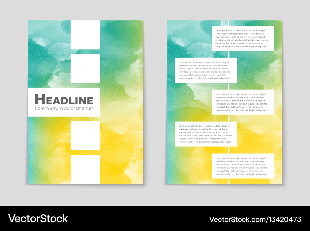 Abstract layout background set for art Vector Image