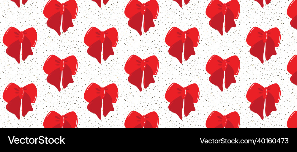 Background with dots and red bows Background with dots and red bows Vector Image