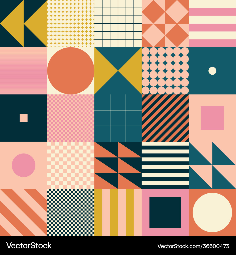 Basic geometric pattern with abstract geometry Basic geometric pattern with abstract geometry vector image