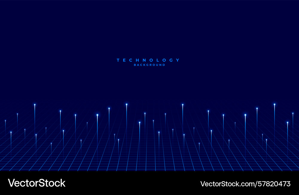 Futuristic data tech perspective backdrop vector image