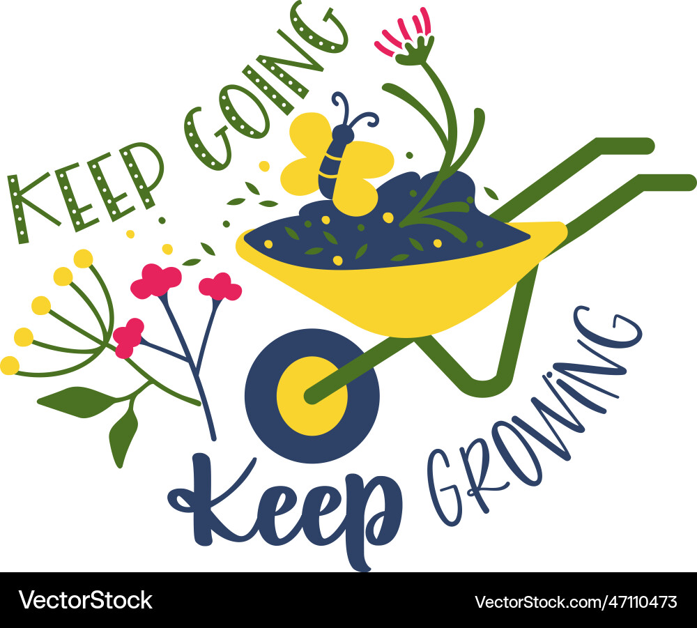 Gartenarbeit geschriebene Briefing psychische Gesundheit Gartenarbeit geschriebene Briefing psychische Gesundheit vektorbild