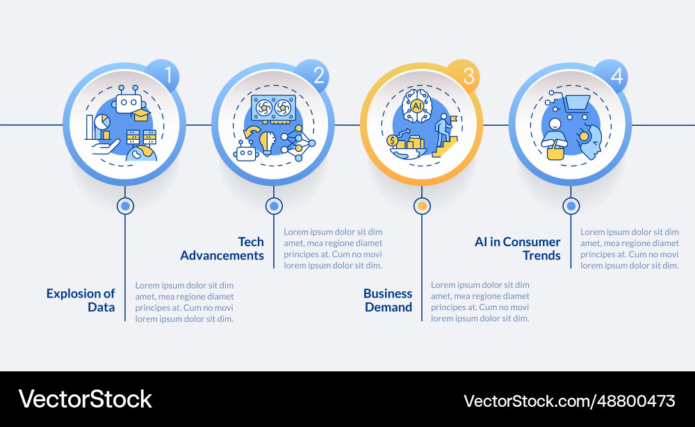 Multicolor ai engineer layout with linear icons Multicolor ai engineer layout with linear icons vector image
