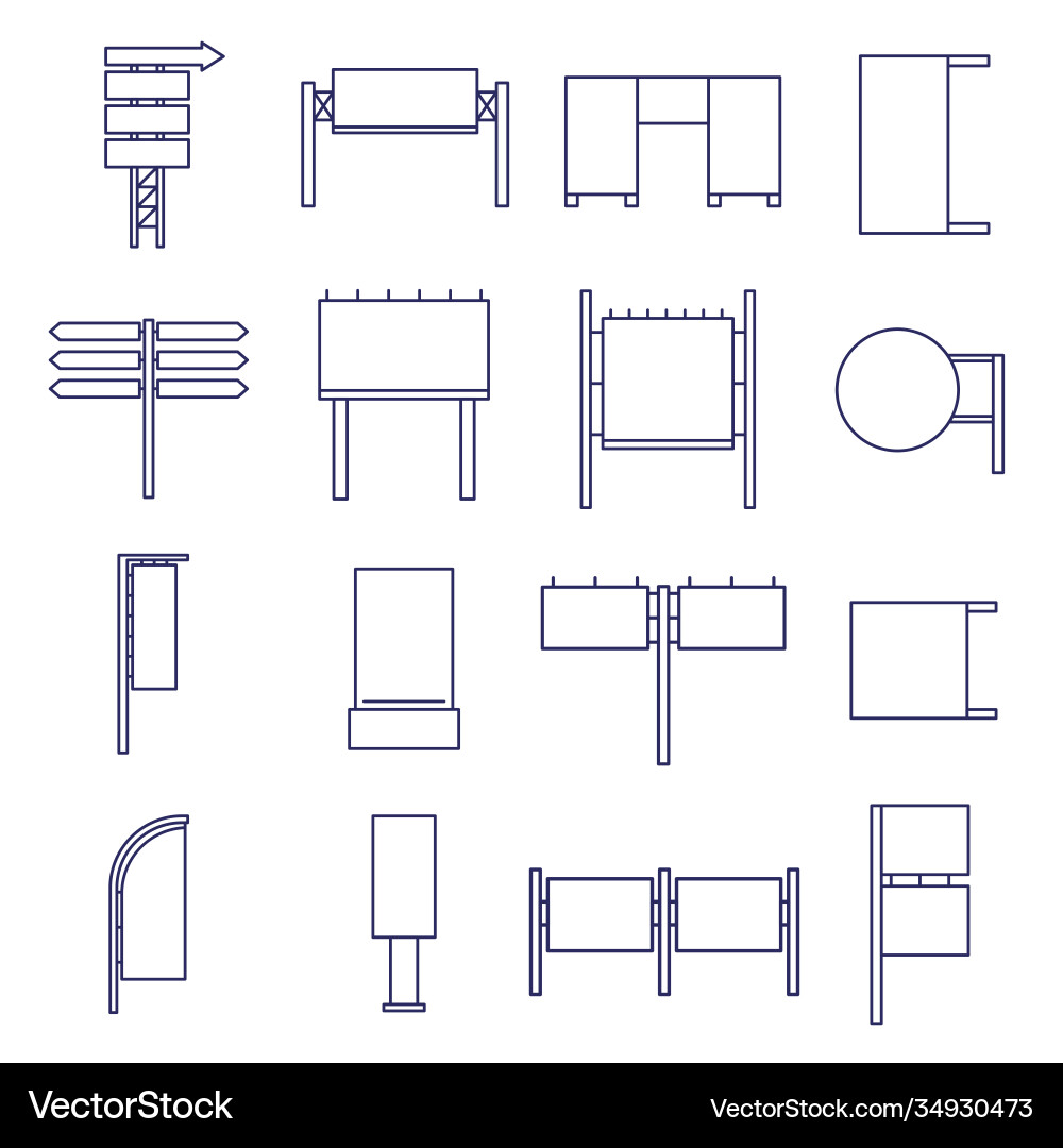 Outline design web icons Outline design web icons vector image