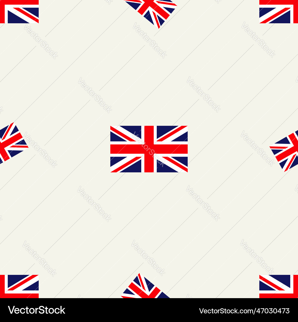 Seamless pattern with british flag union Seamless pattern with british flag union Vector Image