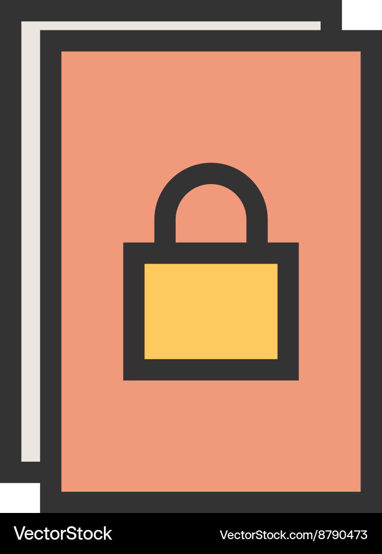 Secure document Vector Image