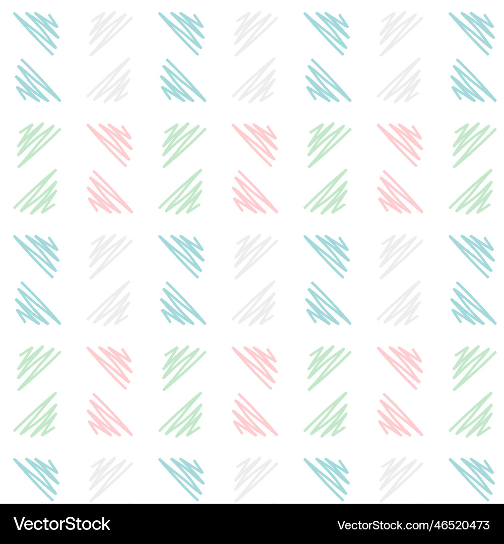 Soft hand drawn triangle pattern background Vector Image