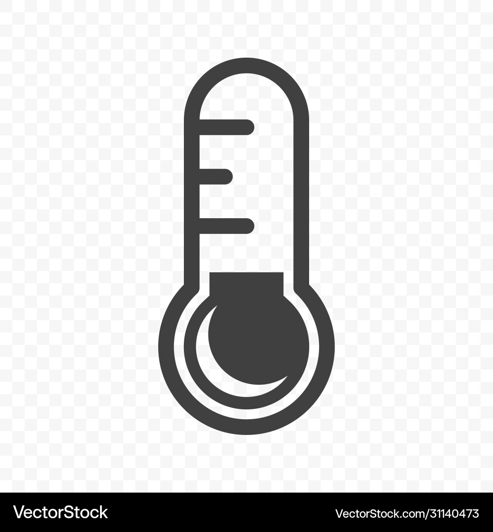 Thermometer icon minimalistic image Thermometer icon minimalistic image vector image