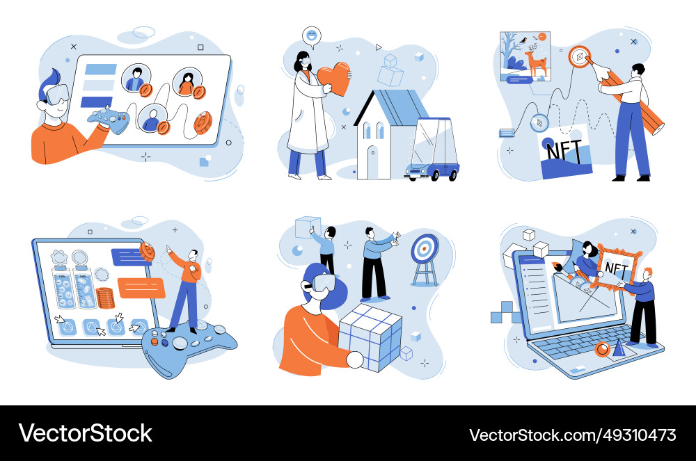 Web 3 the web3 metaphor represents paradigm shift Web 3 the web3 metaphor represents paradigm shift vector image