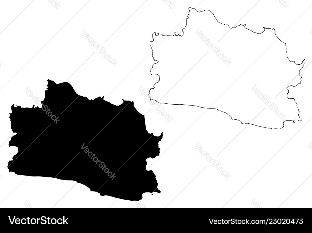 West java map West java map vector image